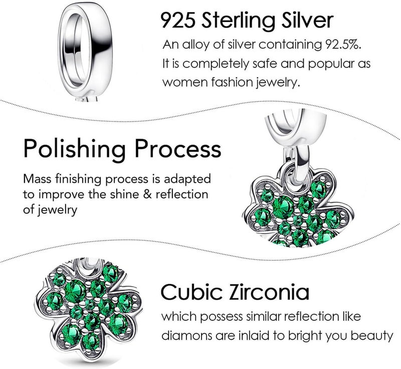 DATOUQI Queen Happy Birthday Hot Air Balloon Family Puppy Charm 925 Sterling Silver Charms for Bracelets and Necklaces Mother's Day Charms for Women - Image 4